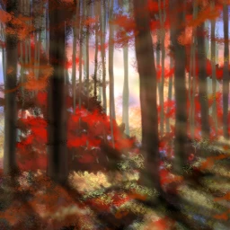 wdpautumncolors drawing artwork forest light